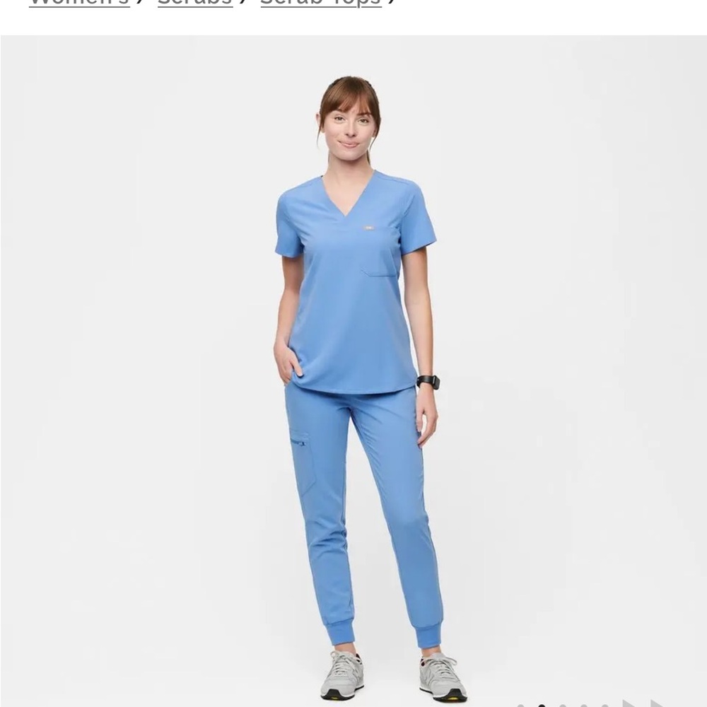 Figs Scrub Set Ceil Blue